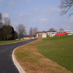 Llanfrechfa Grange Carpark and Road