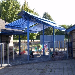 Ysgol Gwmraeg Casnewydd School, Canopy and Fencing